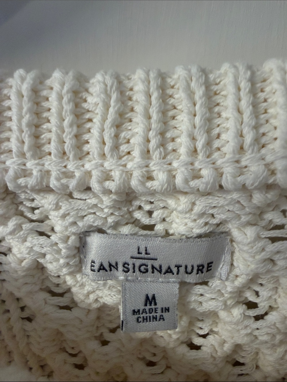 L.L. Bean Signature Cotton Fisherman Tunic Sweater - Picture 7 of 10
